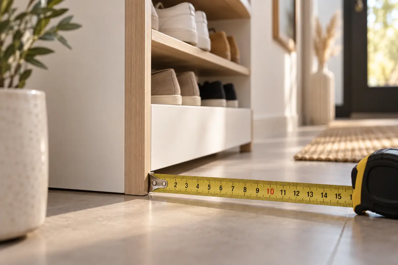 Rangement chaussures : mesurez la profondeur avant de choisir votre meuble