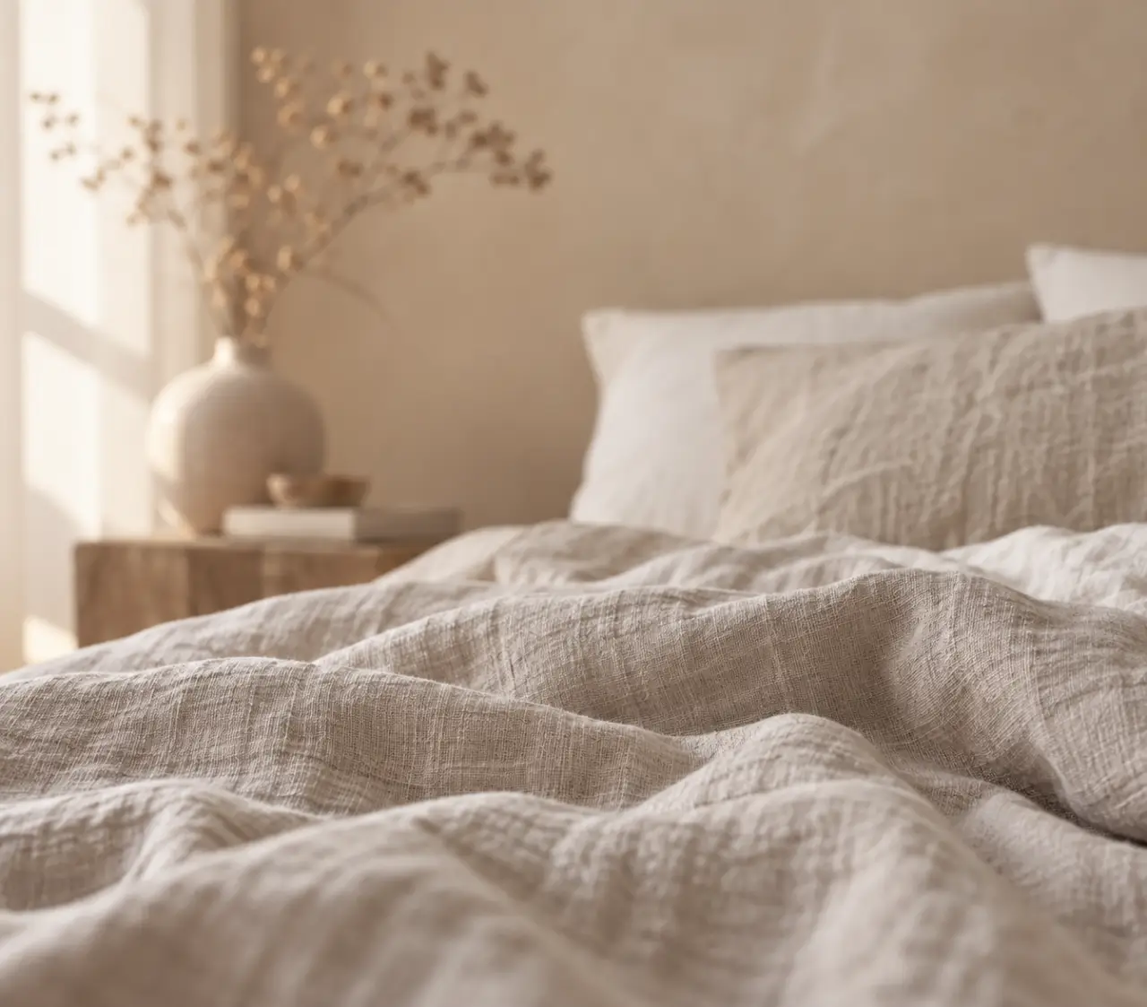 Une chambre zen commence par une couleur douce, adaptée à la lumière