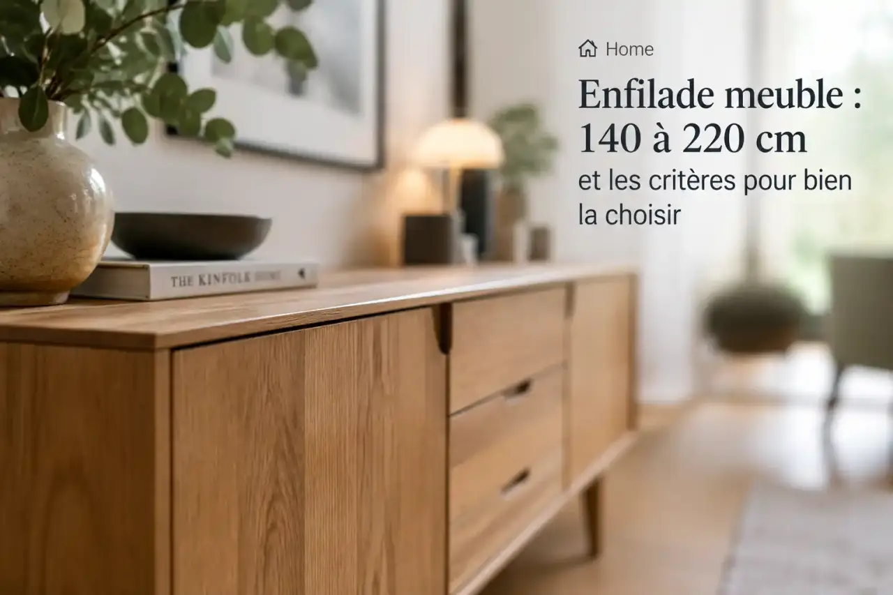 Enfilade meuble : 140 à 220 cm et les critères pour bien la choisir