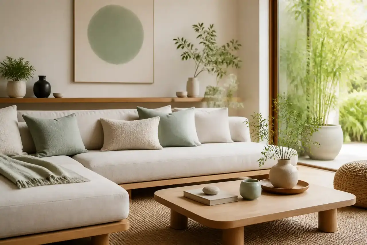 Intérieur chaleureux et sain avec un mur en pierre naturelle protégé de l'humidité