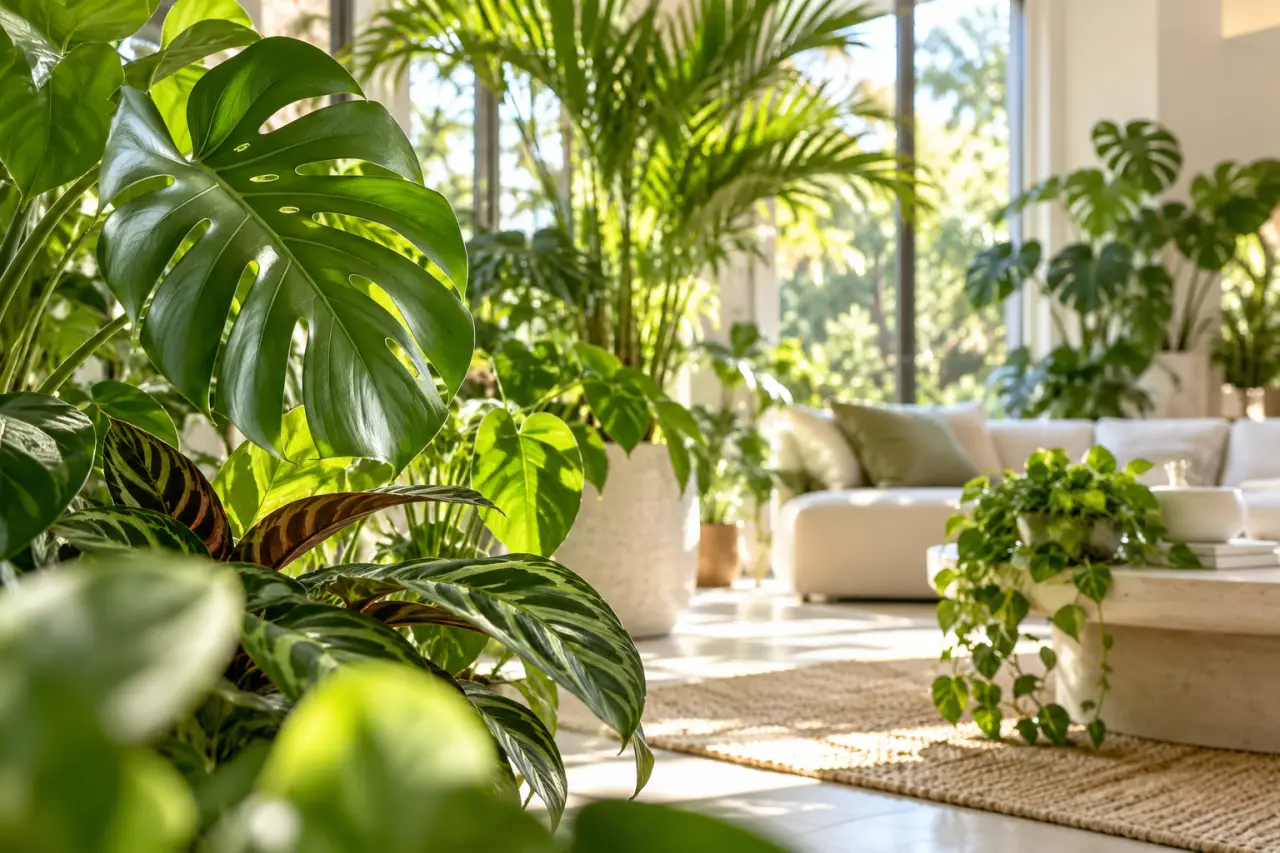 Plantes tropicales d’intérieur : une jungle lumineuse, pas un coin sombre surchargé